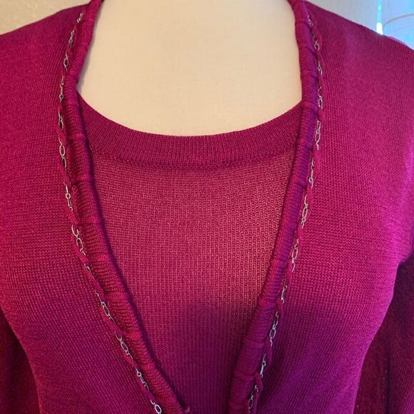 Jones New York Cardigan with matching Shell - Picture 3 of 4